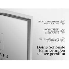 Artower® Picture Frame Silver Metal Thin Frame for 10 x 15 cm Poster Frame Large Collage Picture Frame Metal 10 x 15 cm Aluminium Slim Picture Frame Silver Poster Frame