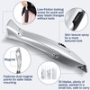 WILLBOND 2 Sets Silver Fixed Roofing Knife with 30 Blades