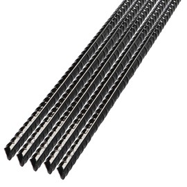 Ground Anchor Stakes, Heavy Duty Straight Rebar Stakes Forged 15inch Camping Stakes with Chisel Point End Steel Plant Support Garden Spikes for Tent Gardening Concrete Timber