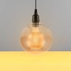 Glass Globe Lamp Shade Amber Round Lamp Cover Globes Transparent