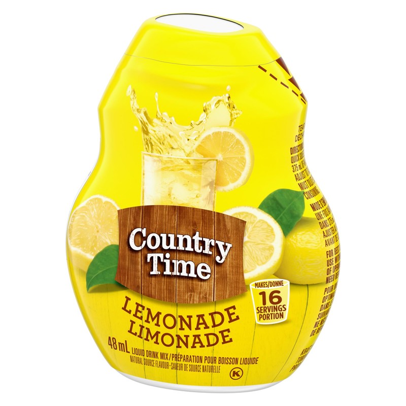 Country Time Liquid Drink Mix, Lemonade, 48mL (Pack of 12)