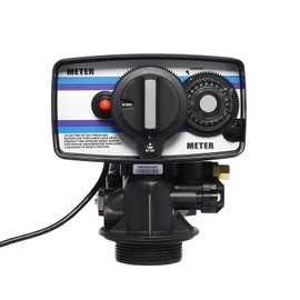 Water Softener Control Valve, Time Type Digital Control Valve, Digital Metered Timer Valve Water Softener, Whole House Water Softener Control Valve with Display and Water Distributor