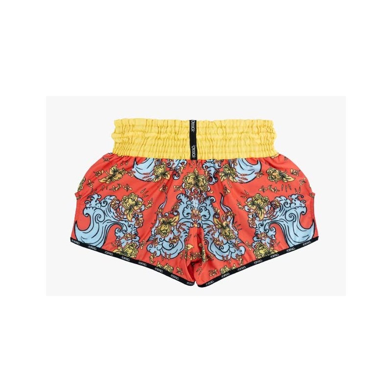 Yokkao Muay Thai Boxing Shorts - Carbonfit Hawaiian - Red