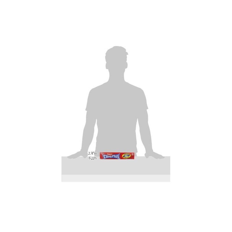 Saran Cling Plus Plastic Wrap, 200 Sq Ft, 1 Count