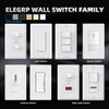 ELEGRP Double Toggle Light Switch - 15A, 120V, In-Wall On/Off,