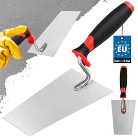 KOTARBAU® Stainless Steel Trapezoidal Trowel 160 mm x 70 mm Masonry Trowel with Rubber Handle, Plastering Trowel, Plastering Trowel, Plastering Trowel, Plastering Trowel Essential for Masonry Work
