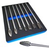 Rotary Burr Set Extra Long 150mm Shank Tungsten Carbide Burrs