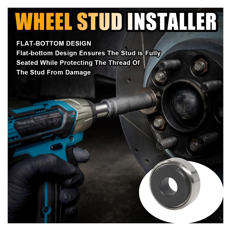 GLSOWEE 24234 Car Wheel Stud Installer, Tire Stud Tool, Wheel