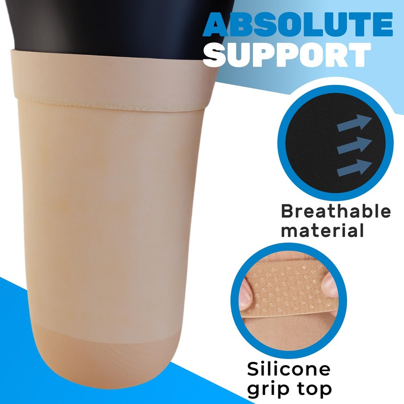 ABSOLUTE SUPPORT Above Knee Stump Shrinker, Amputee 20-30 mmHg Compression