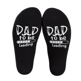 Udobuy Funny Father Grandpa Daddy Father's Day Bad Pun Humor socks,Dad to Be, Loading. Please Wait - Funny socks for New Fathers