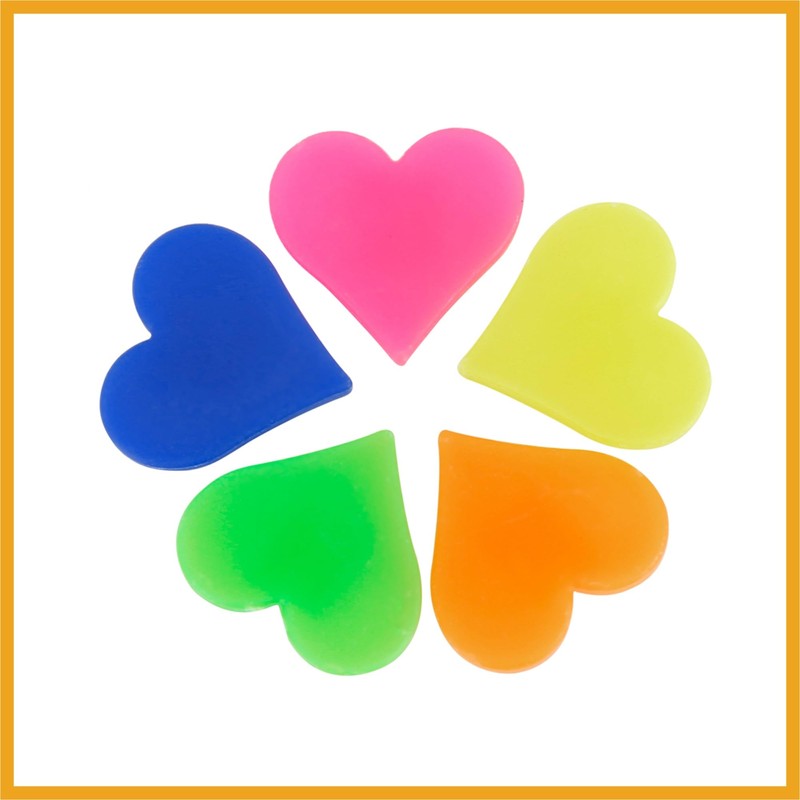 Partuto 70pcs Bicycle Wheel Spoke Bead Heart Shaped Bead Clip