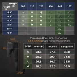 Koalarun One Leg Compression Tights Full Length for Basketball Single Leg Long Pants Sports Base Layer Leggings 1-2 Pack