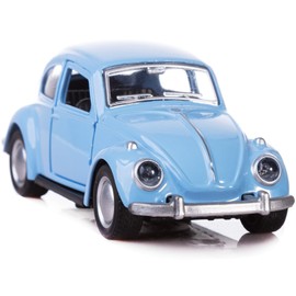 Berry President 1967 Classic Beetle Bug Vintage 1/32 Scale Diecast Metal Pull Back Car Model Toy for Gift/Kids (SkyBlue)