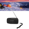 Solar Hand Crank Radio AM FM WB Weather Warning USB