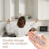 50 Pcs Shelf Support Pegs, Clear Plastic Cabinet Shelf Pegs,
