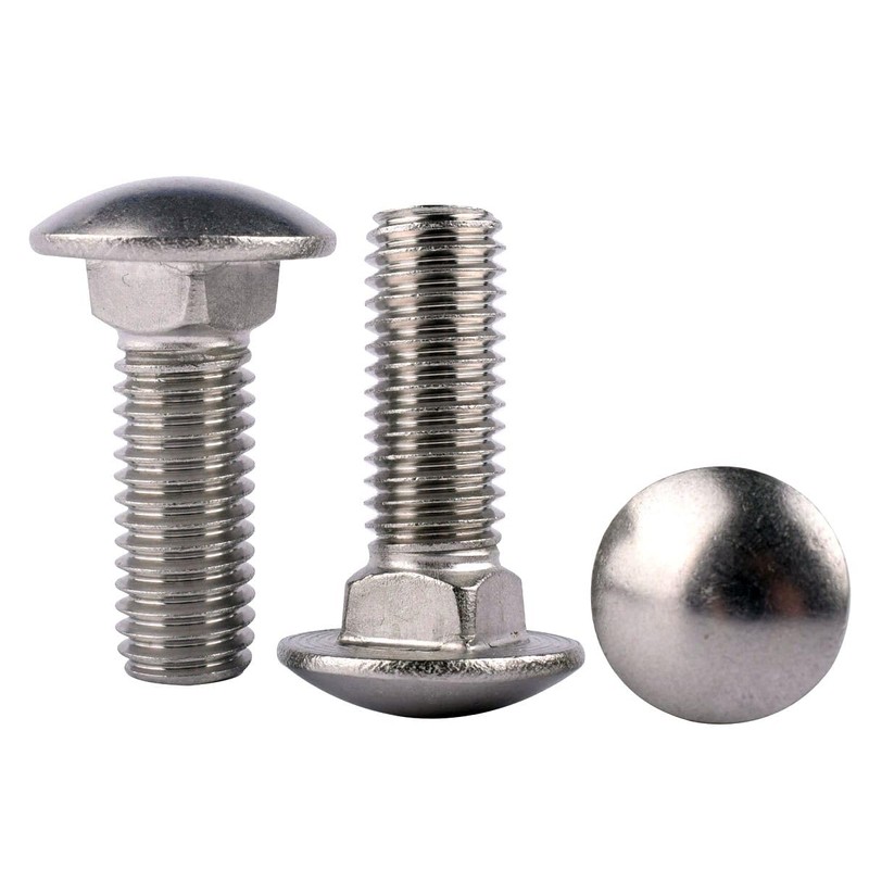 KOSJETHAS 5/16-18 x 3/4" Carriage Bolts Screws, Round Head Square