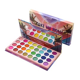 Paleta De Sombras De Ojos De 32 Colores Con Brillo Mate Y Paletas De Sombras De Ojos Maquillaje 7,4 Onzas (Paquete De 1)                              