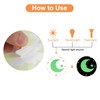 sourcing map Glow in The Dark Dot Stickers, Glow Dot