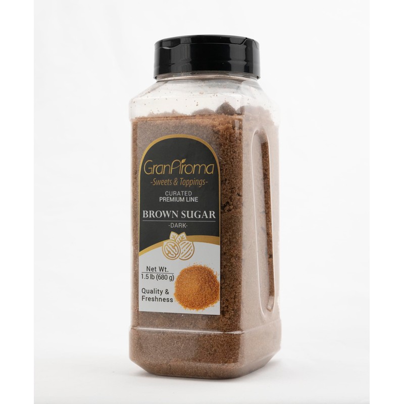GranAroma Dark Brown Sugar, Has Molasses, Sweet & Rich (1.5