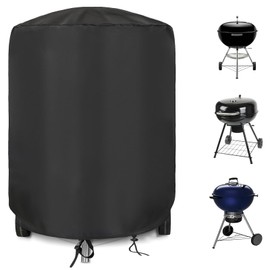 Grillabdeckhaube für Weber 57cm, 500D Oxford Wasserdicht Grill Abdeckung kugelgrill für Weber 57cm Gasgrill Zubehör (Φ71x68cm)