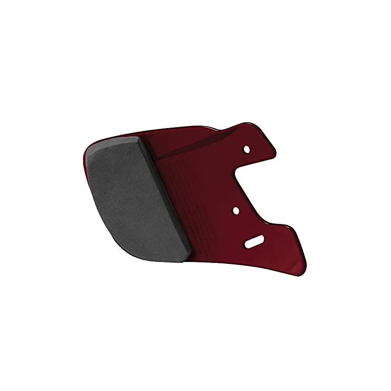 EASTON EXTENDED JAW GUARD, Left-Handed Batter, Maroon