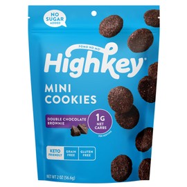 Highkey Keto Chocolate Brownie Bites - Sugar Free Chocolate Low Carb Snacks Keto Brownies & Protein Brownies - Sugar Free Snacks, Low Carb Cookies & Low Carb Brownie Keto Desserts