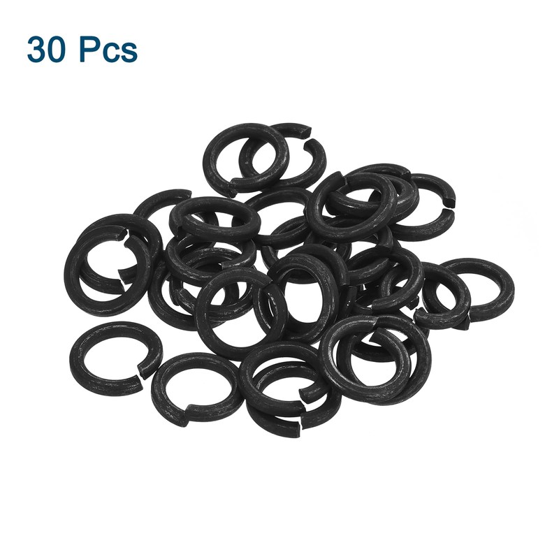sourcing map M16 Split Lock Washer, 30Pcs Carbon Steel Spring