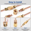 45Pcs Brake Line Fittings Kit, 3/16" Inverted Flare Nuts and
