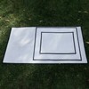 Picnic Fire Blanket Silicone Coated Glass Fiber Grey Filleted Corner