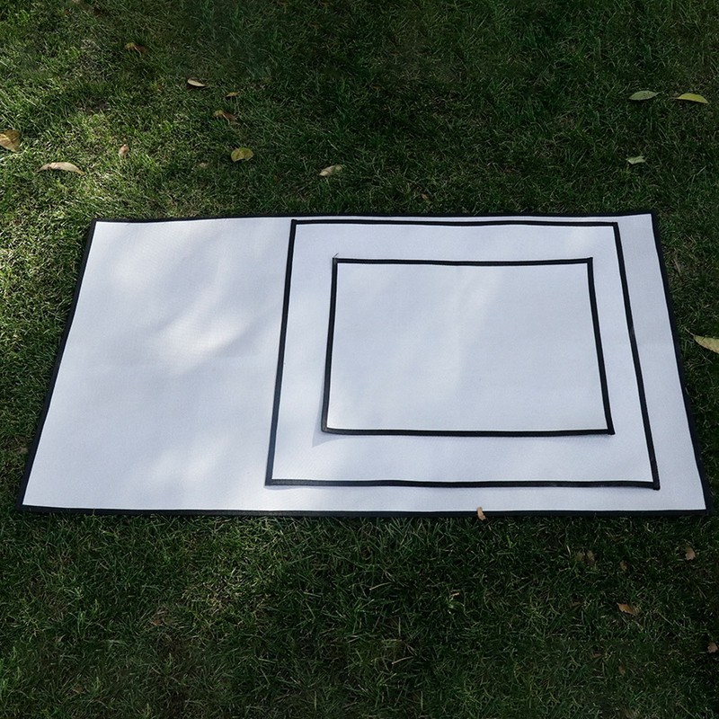 Picnic Fire Blanket Silicone Coated Glass Fiber Grey Filleted Corner