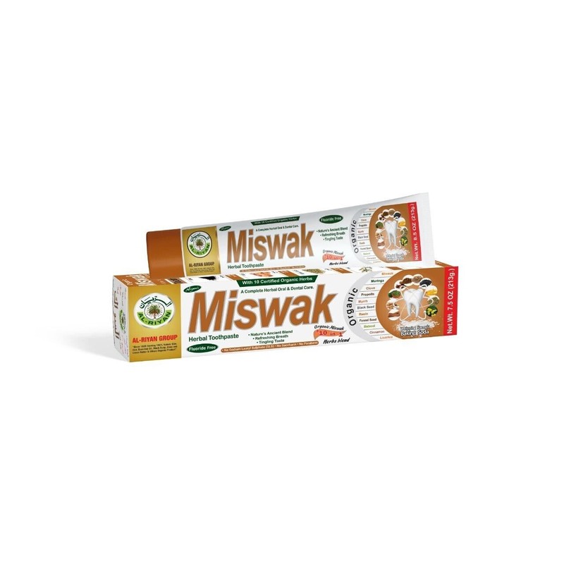 Al Riyan ORGANIC MISWAK HERBAL Toothpaste- AL RIYAN 10 in