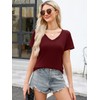 Elesomo Womens Cotton T Shirts Loose Casual Short Sleeve Summer