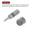 sourcing map 8pcs T8 Torx Hex Screwdriver Bit 1/4" Hex