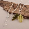 MANILATA Natural Lemon Quartz and Pyrite Crystals Pendant Necklace, Coffin
