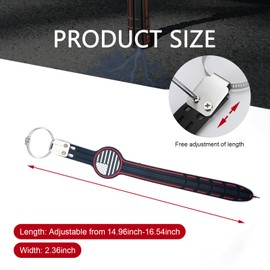 MOXRUQ Car Static Eliminator, Flex Automotive Anti-Static Strip, Adjustable Car Static Grounding Strap, Car Anti Static Strap Electrostatic Belt, Decoration for Car Static Electricity Remover (Flag)