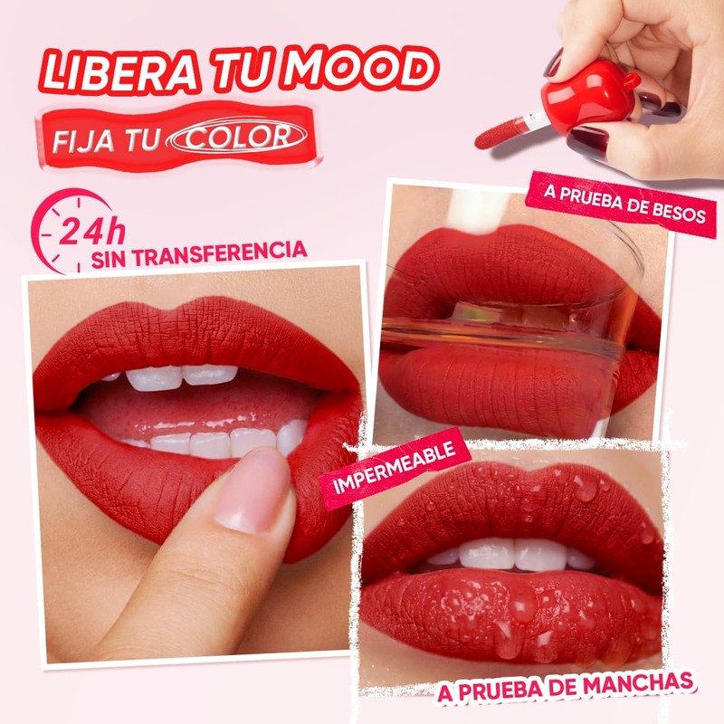 Minimeli Lip Tint con Cadena 24h Mate – Fiebre de