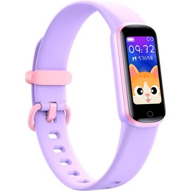 ZONEY Kids Fitness Tracker,Activity Tracker with HR Sleep Monitor,11 Sport Modes Kids Smart Watch with Alarm Clock and Reminder, Step Calories Counter, IP68 Waterproof (Purple)