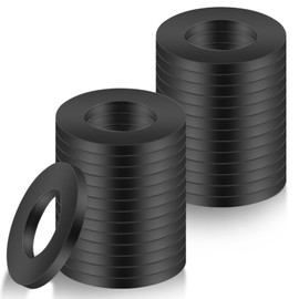Pack of 120 M6 Washers M6 x 12 mm Flat Washers Black Spacers Carbon Steel Sealing Washers Seals Washers Body Washers for Screws Threaded Rod