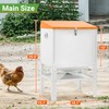 Toriexon Chicken Feeder, 85LBS Capacity Metal Poultry Feeder (18” x