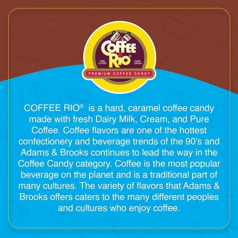 Coffee Rio Sugar Free Original Coffee Candy Bulk, 3 Pound