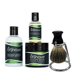 eShave Shaving Kit for Men (white tea)