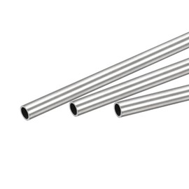 sourcing map 316 Stainless Steel Tube, 6mm OD 1mm Wall Thickness 250mm Length Pipe 3 Pcs