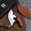 TIVOLI Small Ulu Knife 5-inch Rocker Knife, Full Tang Kitchen
