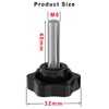 4 Stück Sternförmige Rändelschrauben, M8 × 40 mm Sternmutter, Rotationsmechanische