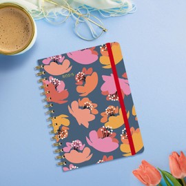 finocam - Spiral Bound Diary You 2025 Week to View Vertical January 2025 to December 2025 (12 Months) Tulip International