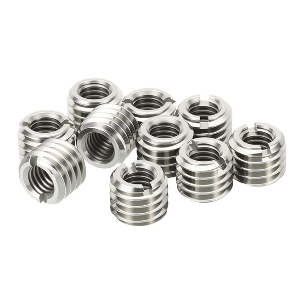HiPicco 10 Pcs Thread Adapter Sleeve Reducing Nut, M8 x