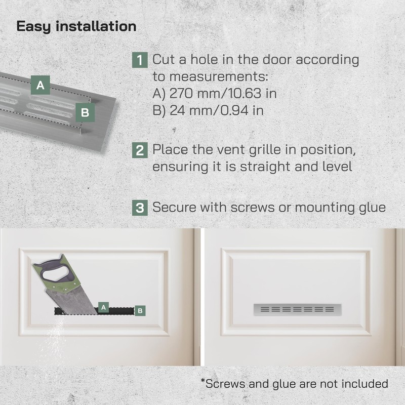 Vent Systems 12 x 1.5 Inch (Outer Dimensions) Air Supply