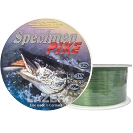 LAZER LINE Hecht Monofilament Fishing Line 500 m Diameter 0.25 mm Test 5.6 kg Green Line