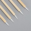 100pcs Eyeliner Brush Disposable Ultra Fine Point Eyeliner Applicator Cosmetic