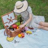 Picnic Cooler Basket Set for 2 Persons with Large Waterproof